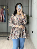 Trendy Floral Short Kurtis
