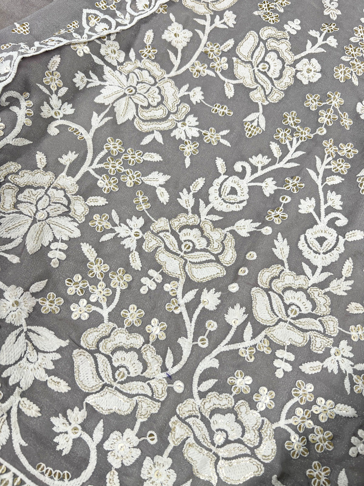 Star Georgette Threadwork Kurta Set