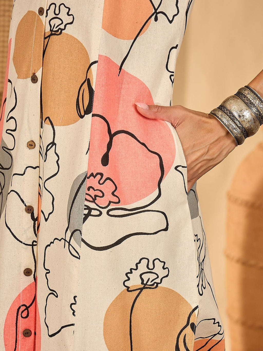 Rayon Printed Straight Kurti