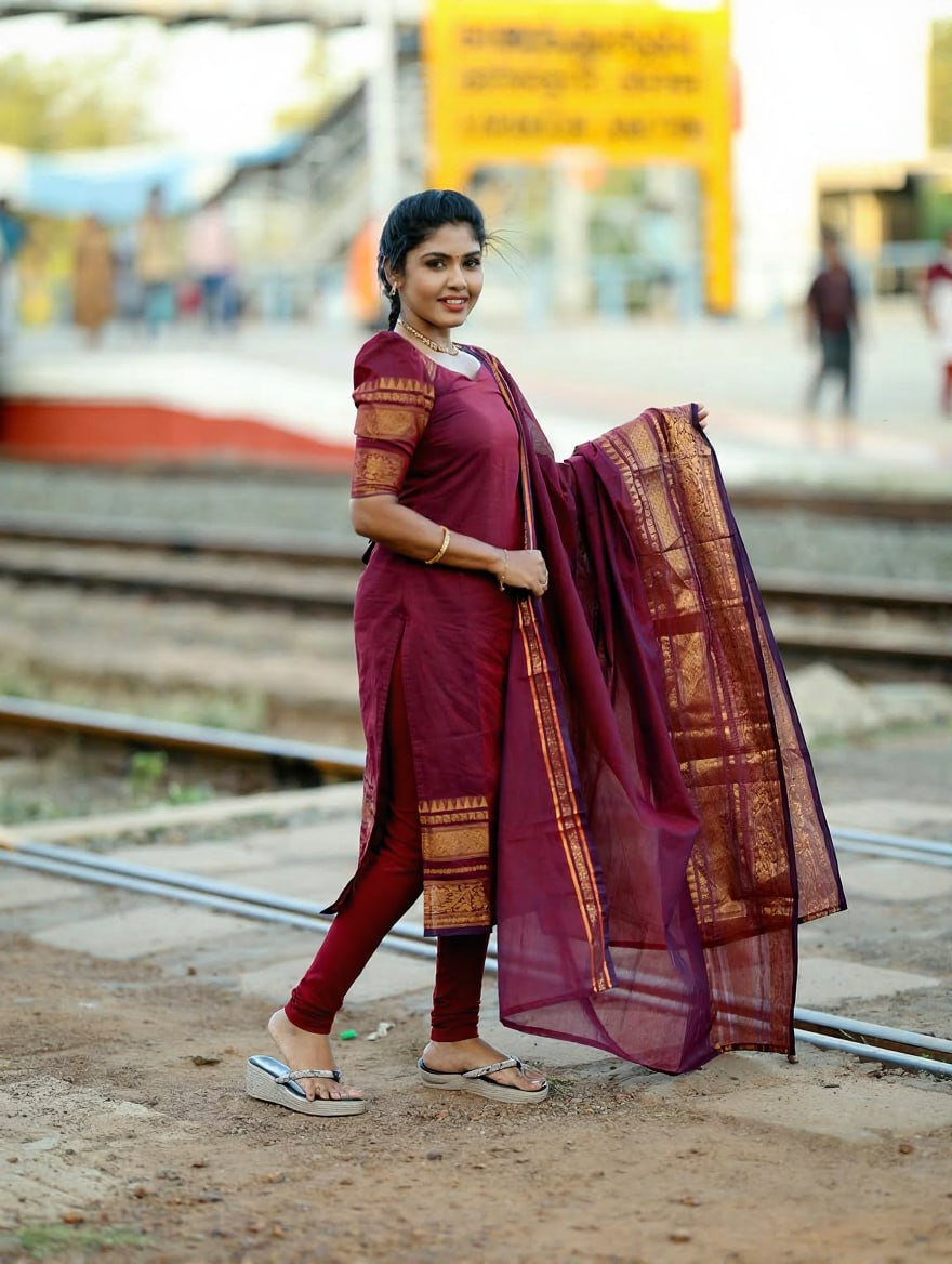 Kanchi Cotton Jacquard Kurta Dupatta Set