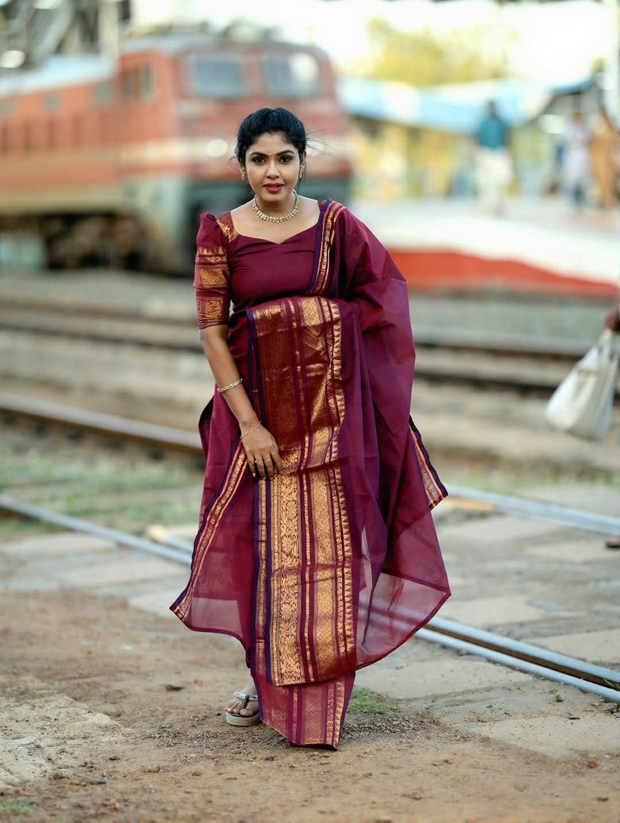 Kanchi Cotton Jacquard Kurta Dupatta Set