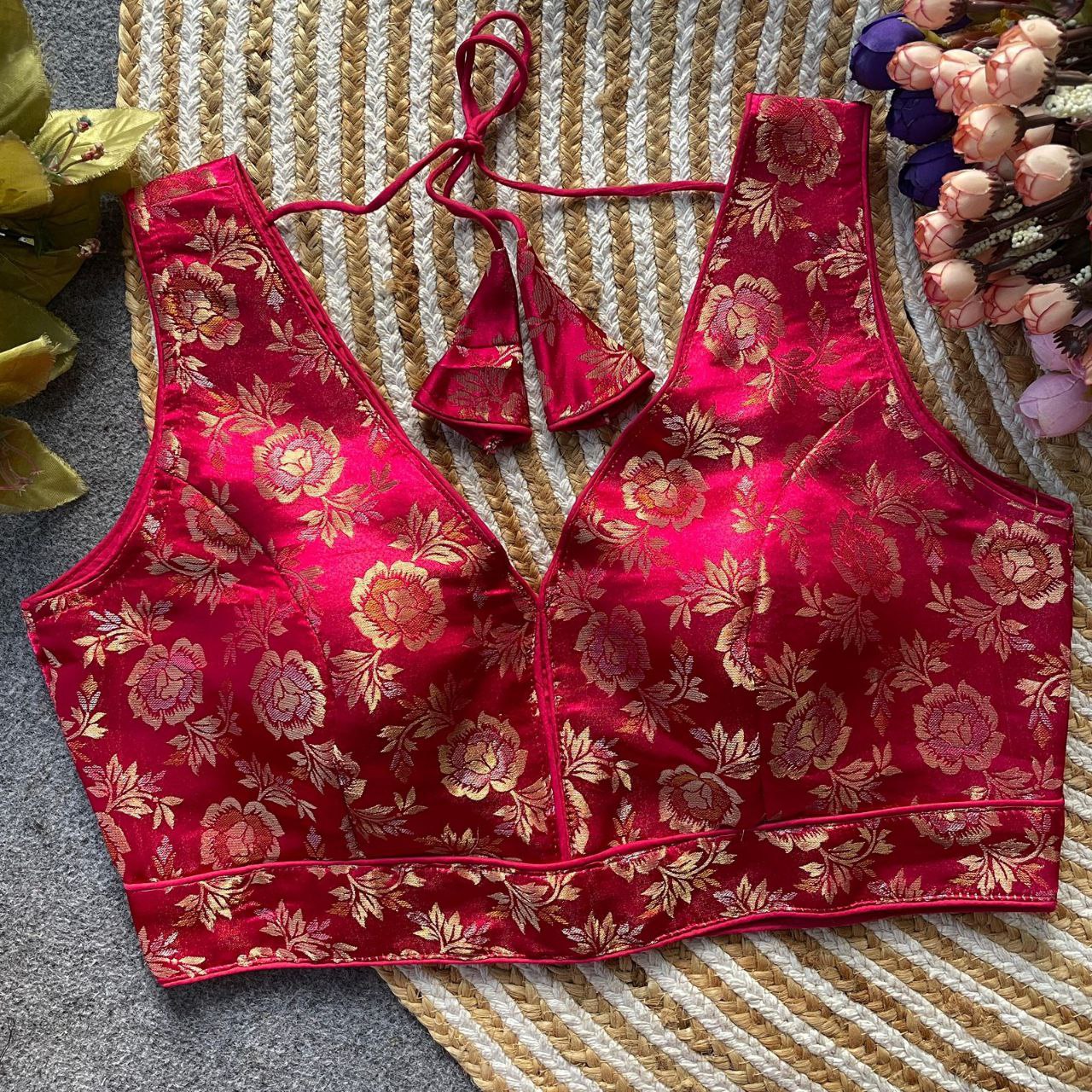 Dola Silk Partywear Blouse