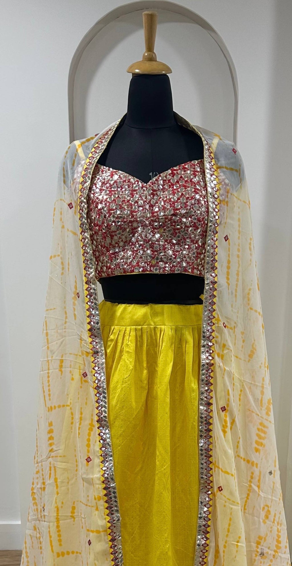Kasturi Slub Silk Indo-Western Lehenga Set