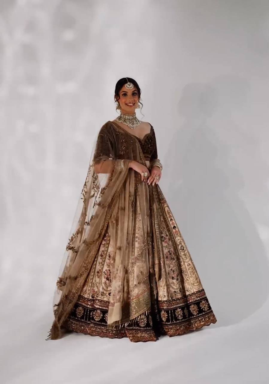 Heavy Kasturi Silk Lehenga Choli Set
