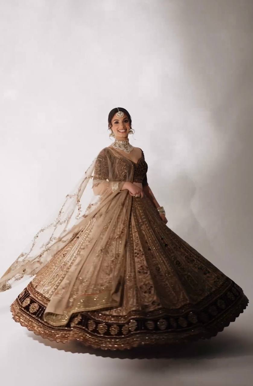 Heavy Kasturi Silk Lehenga Choli Set