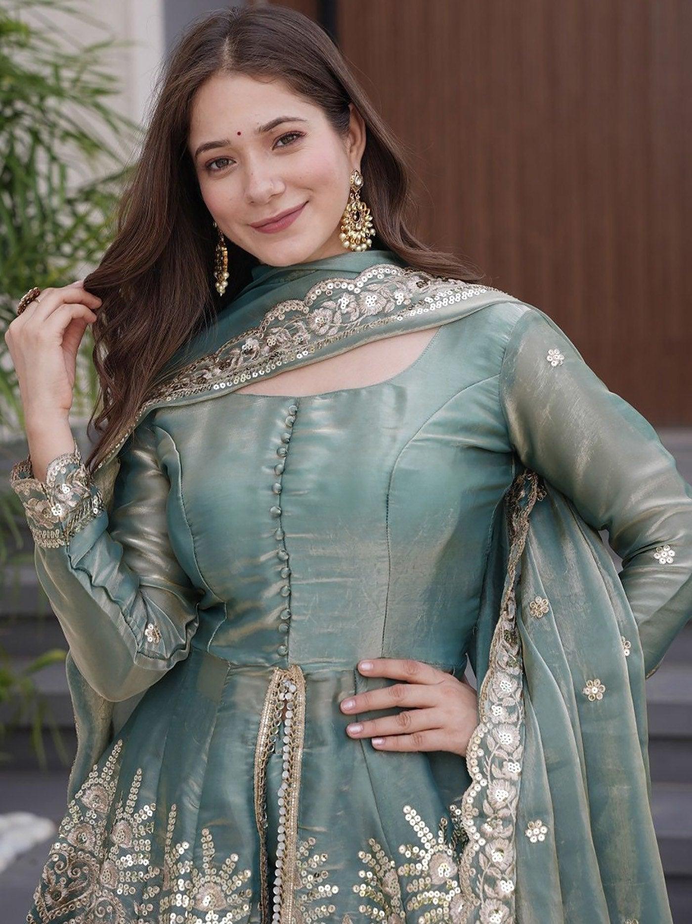 Firozi Koyal Sharara suit