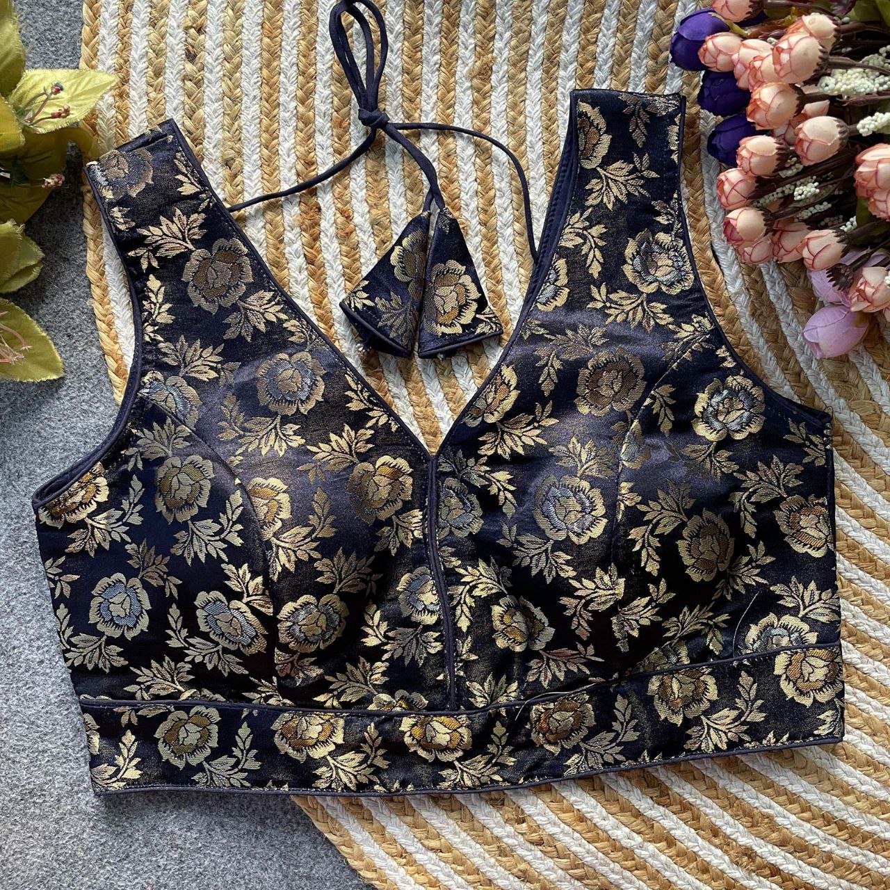 Dola Silk Partywear Blouse