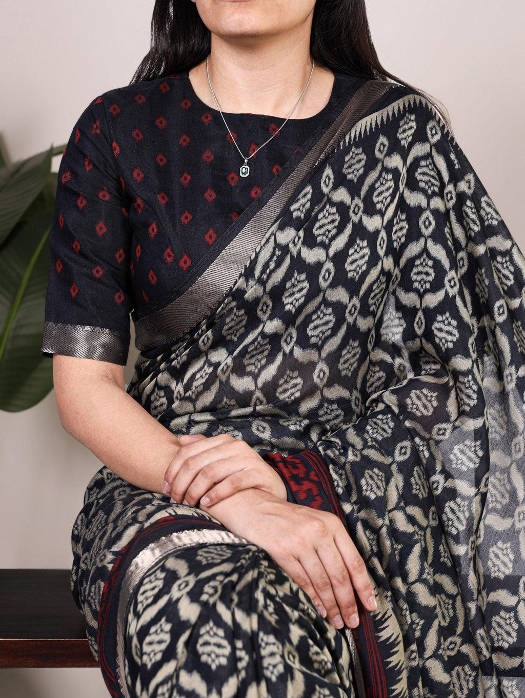 Classic Ikat print Saree