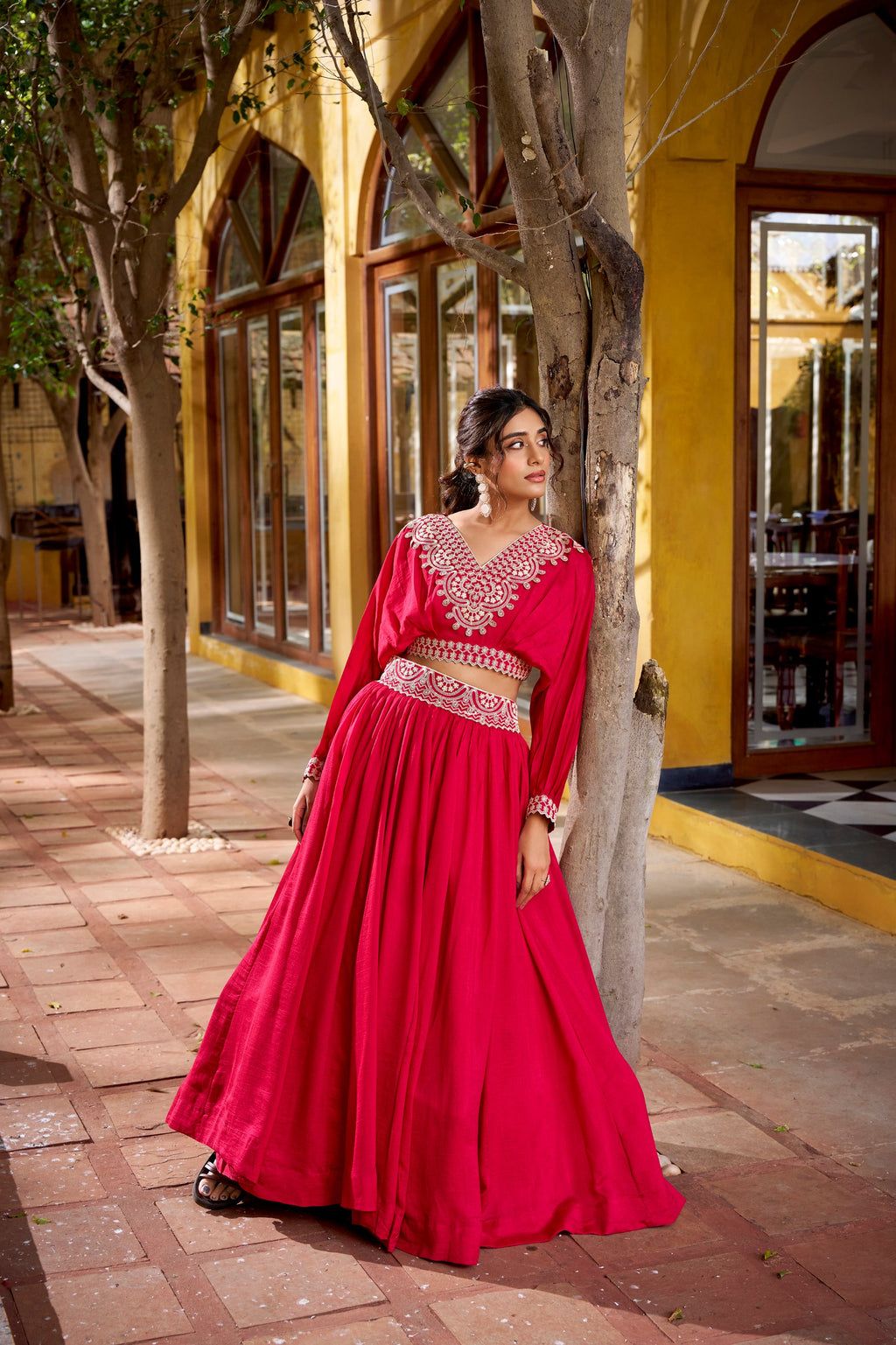 Vichitra Silk Co-ord Lehenga Set