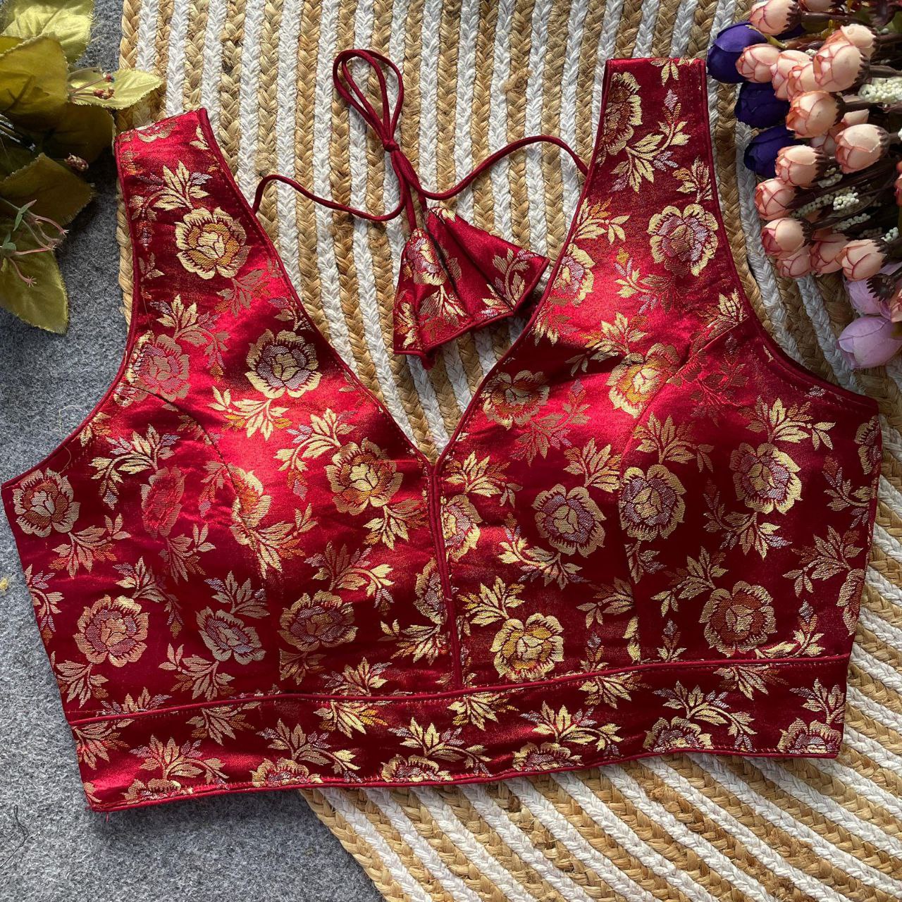 Dola Silk Partywear Blouse