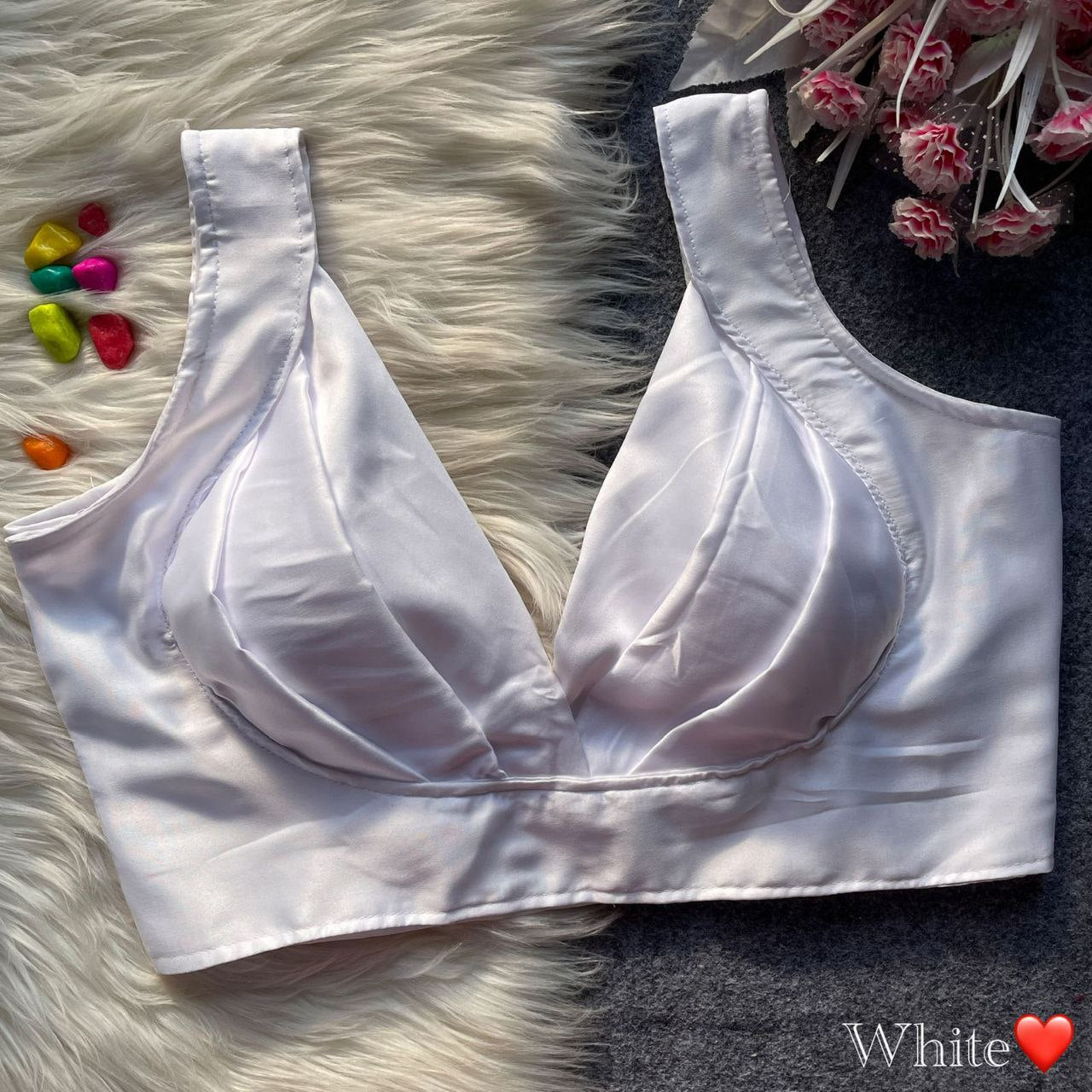 Pure Malai Satin Blouse