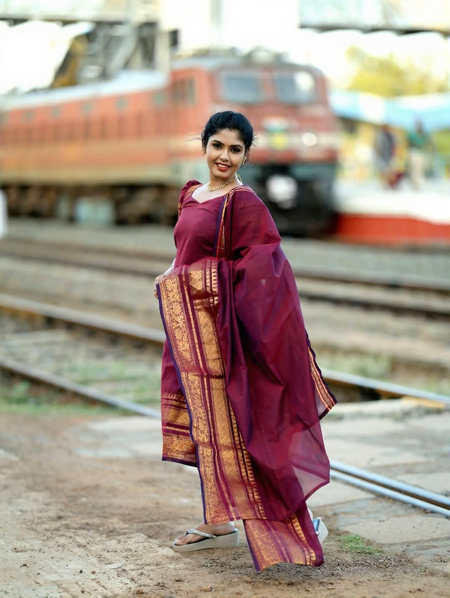 Kanchi Cotton Jacquard Kurta Dupatta Set