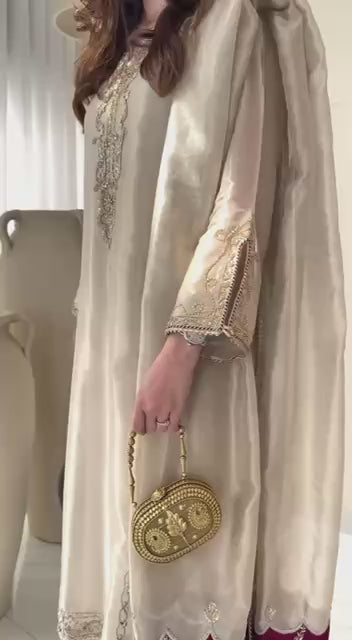 Designer Partywear Jimmy Choo Top Plazo & Dupatta Set