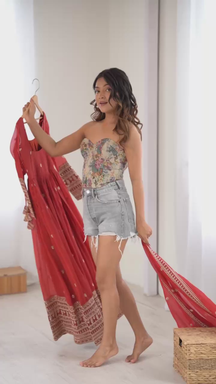 Premium Anarkali gown set