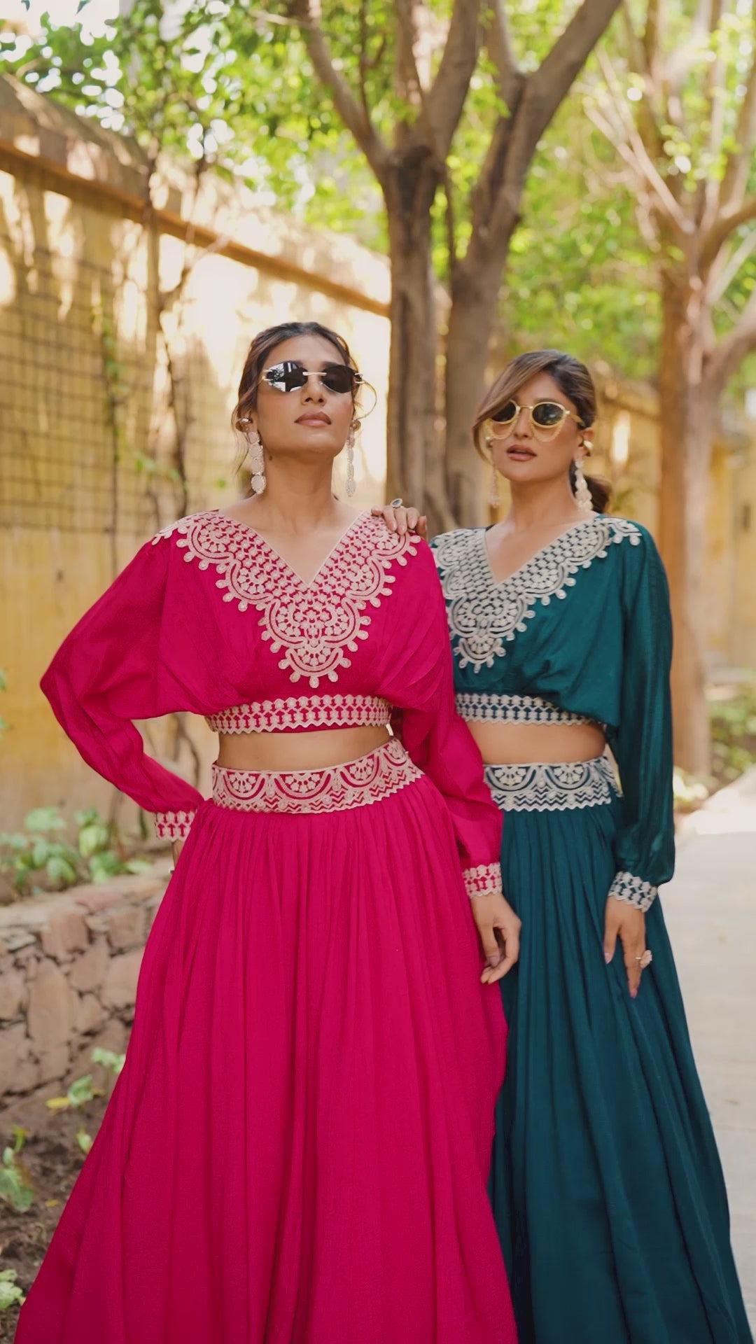 Vichitra Silk Co-ord Lehenga Set