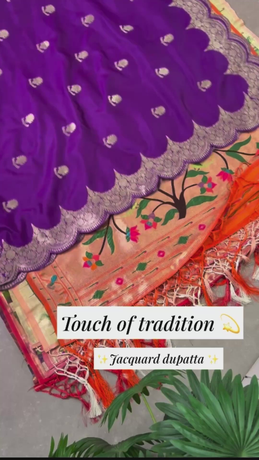 Paithani Jacquard Zari Woven Dupatta